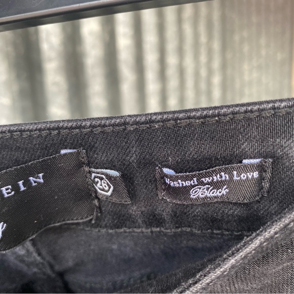 Philipp Plein Black Angel Wing Embroidered Jeggings Size 26 - Picture 5 of 7